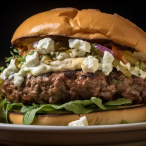 How to Make a Mediterranean-Style Beef Burger: How to Use Feta, Olives, and Hummus