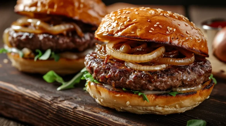 Beef Burger: Caramelized Vs. Raw Onion