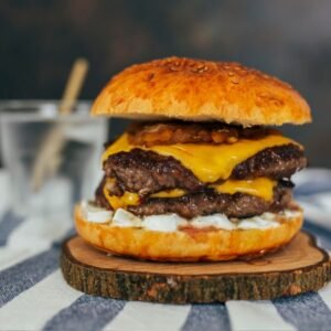 Crafting the Ultimate Double Cheeseburger on the Grill