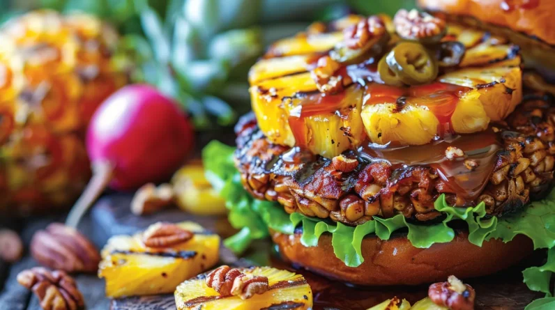 Sweet and Savory Symphony: Dessert-Inspired Veggie Burger Toppings