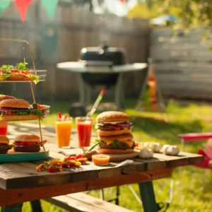 Beef Burger Bar Setup: Perfect for Family Get-Togethers