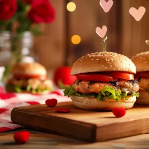 Love at First Bite: Chicken Burgers for Two