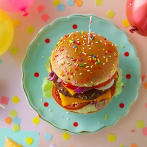 Special Occasion Veggie Burgers for Birthdays and Events