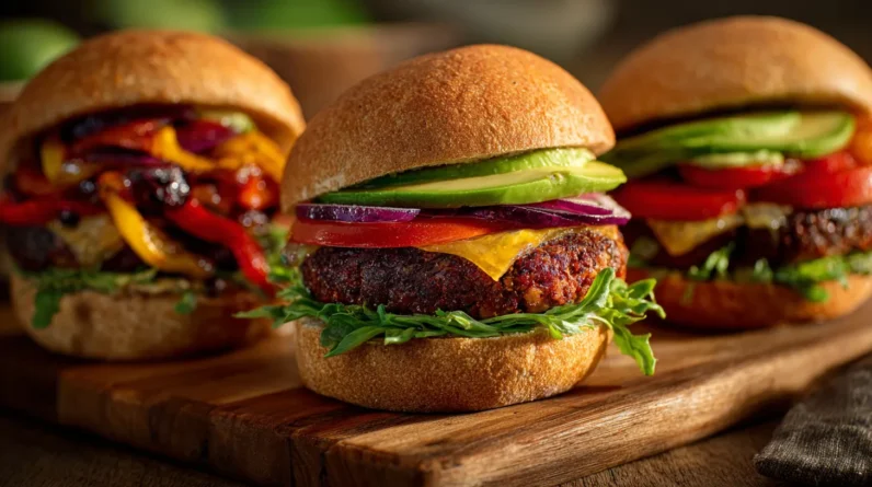 Creative Veggie Burgers Even Picky Family Members Will Eat