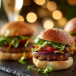 New Year Party Upgrade: Juicy Veggie Burgers That Impress