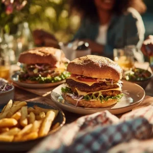 Veggie Burgers at a Family Gathering That Even the Meat Lovers Will Devour