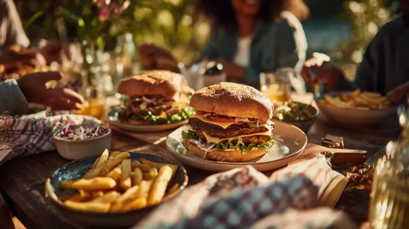Veggie Burgers at a Family Gathering That Even the Meat Lovers Will Devour