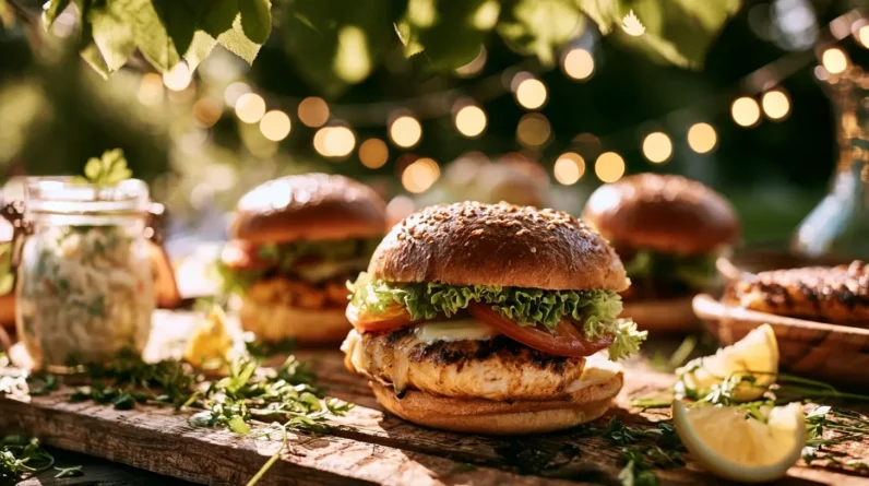 Chicken Burger Ideas for a Laid-Back Garden Party