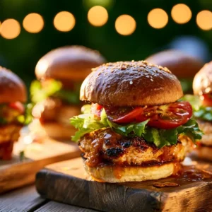 Serve Better Chicken Burgers at Your Next Garden Party