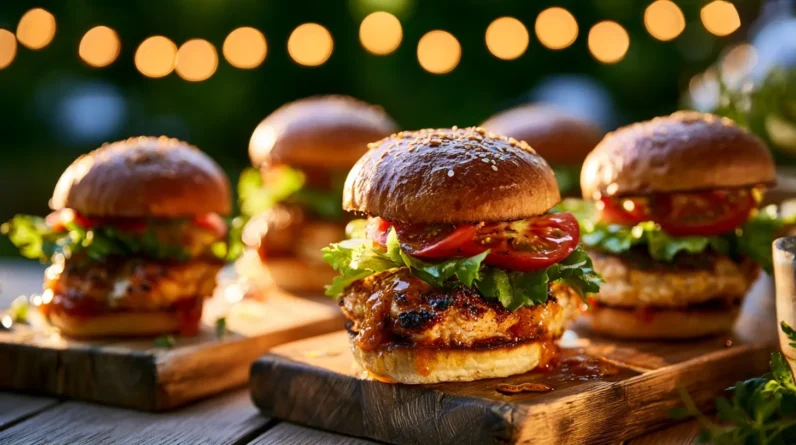 Serve Better Chicken Burgers at Your Next Garden Party