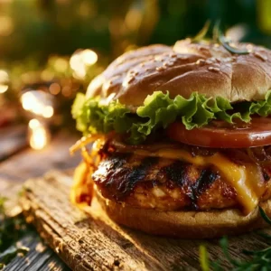 Your Garden Party Needs These Juicy Chicken Burgers